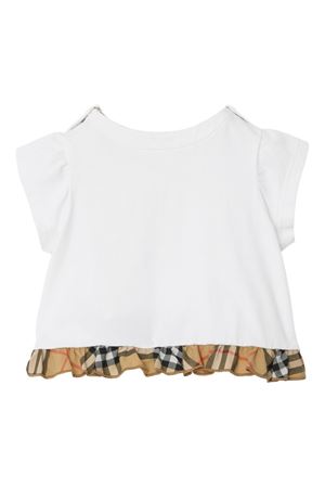 white cotton tshirt BURBERRY KIDS | 8121216A1464